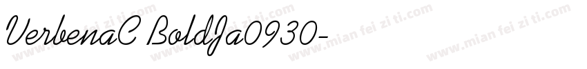 VerbenaC BoldJa0930字体转换